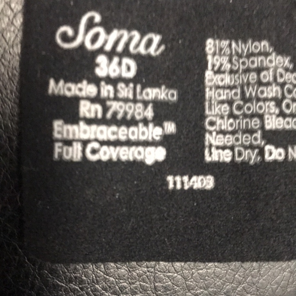 COPY - New condition Soma Full Coverage Bra S 36D - Picture 8 of 8